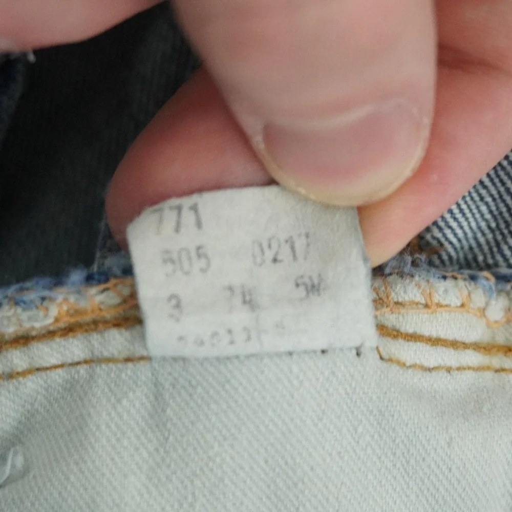 Levi's 505 Jeans Mens 35x31 Blue Vintage 70s Single Stitch Talon 42 Zipper